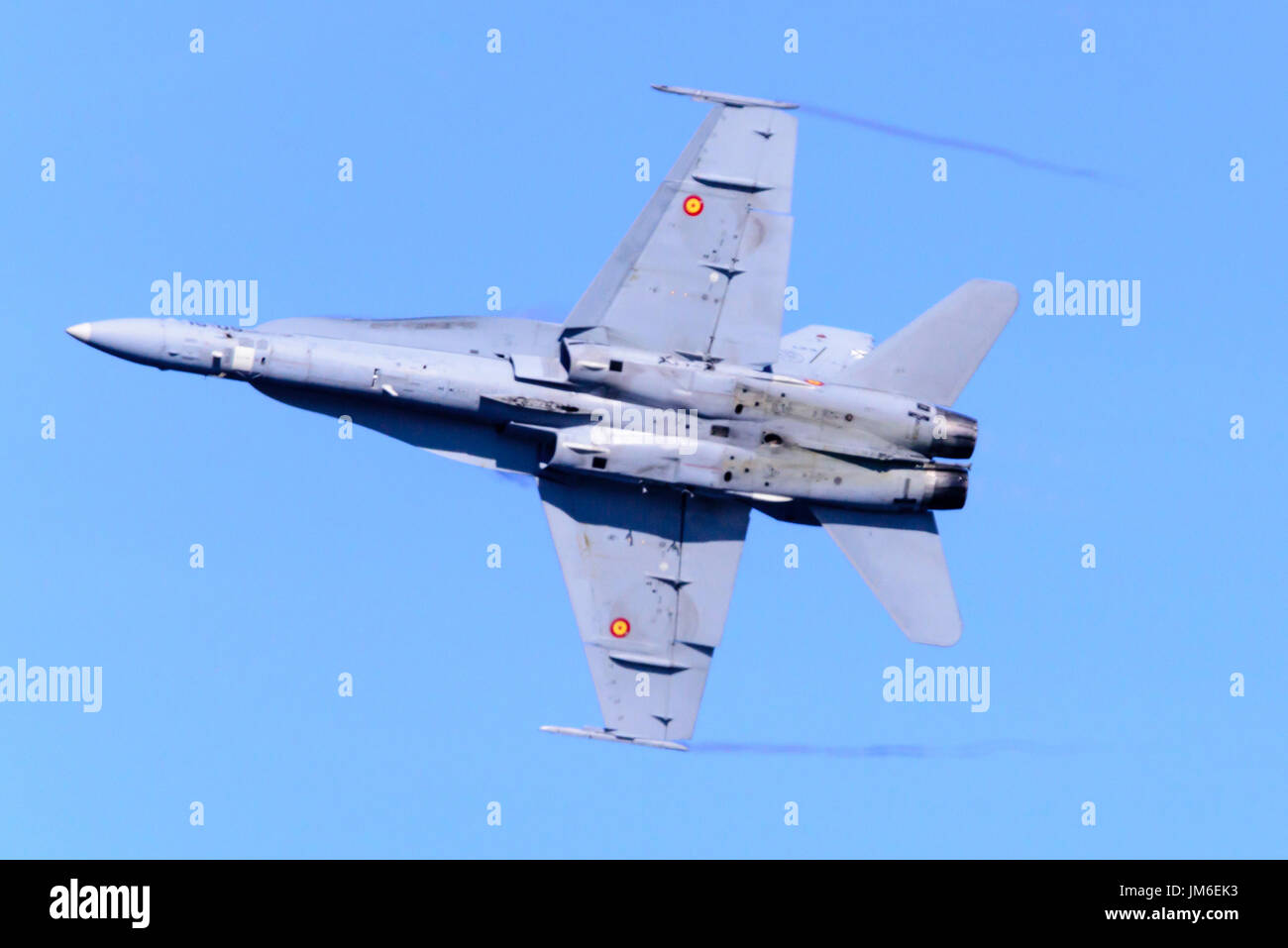 EF-18 McDonnell Douglas F-18 Hornet supersonic jet de combat de la Force aérienne espagnole. Banque D'Images