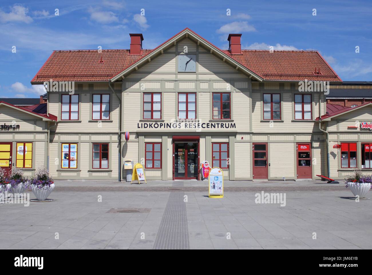 Gare à Lidköping, Suède Banque D'Images