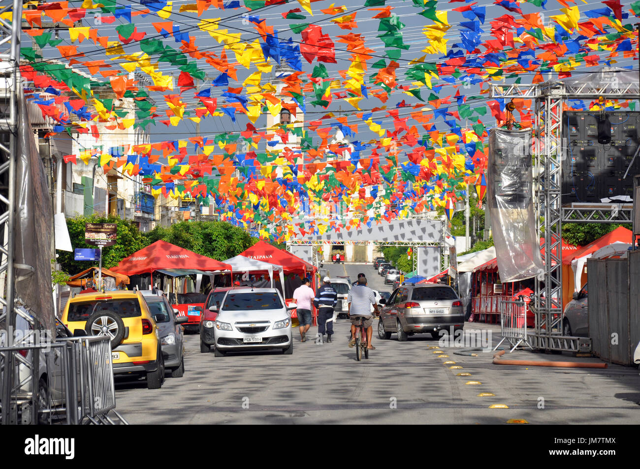 Des vélos de saleté à Ouro Preto, Brésil Banque D'Images