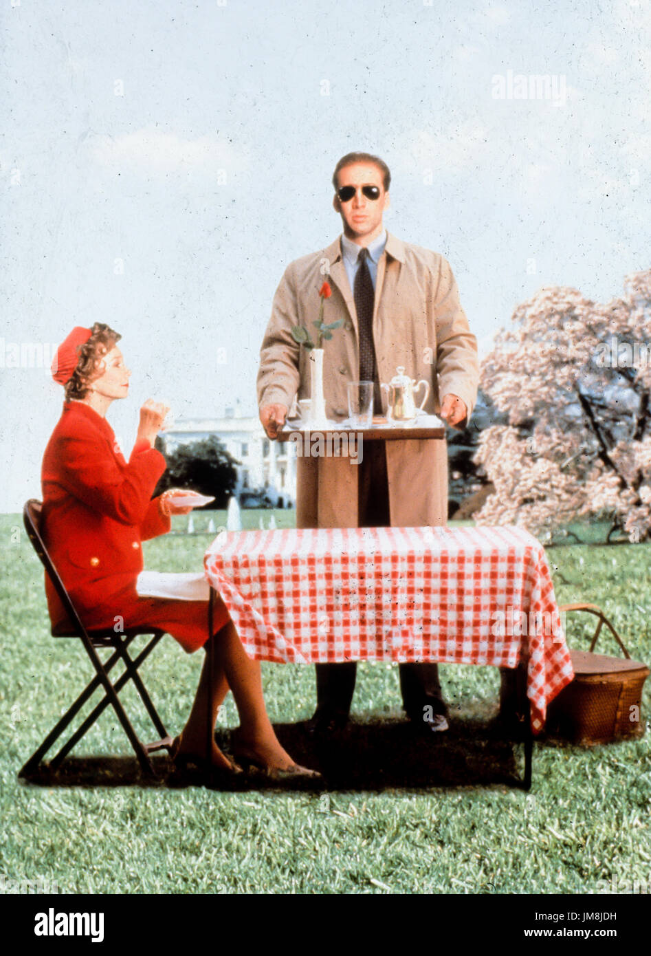 Nicolas Cage, Shirley Maclaine, gardant tess, 1994 Banque D'Images