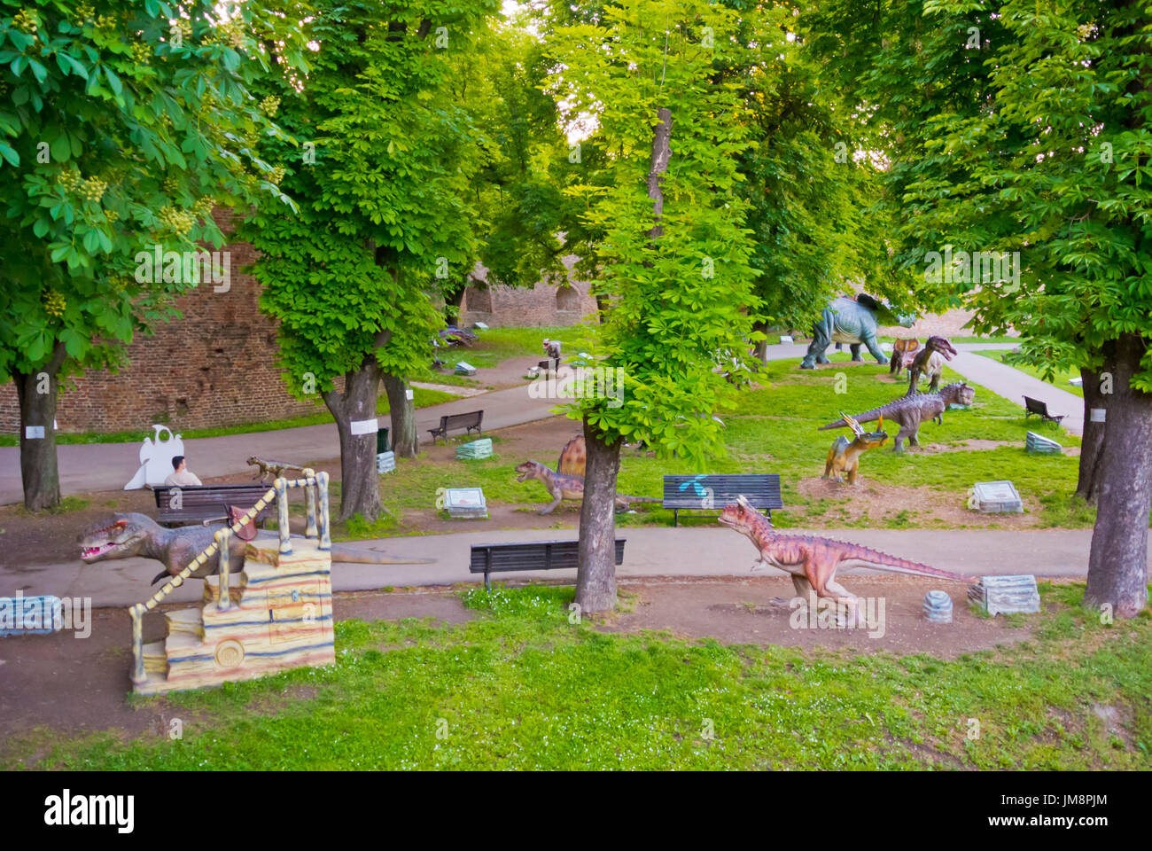 Dino Park, parc de Kalemegdan, Belgrade, Serbie Banque D'Images