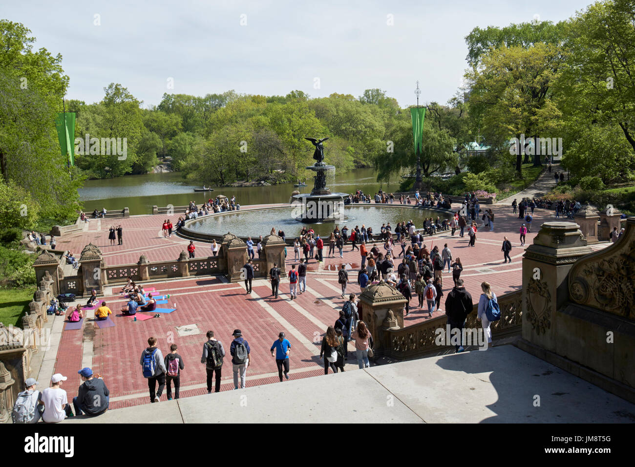 Bethesda terrace central park New York USA Banque D'Images