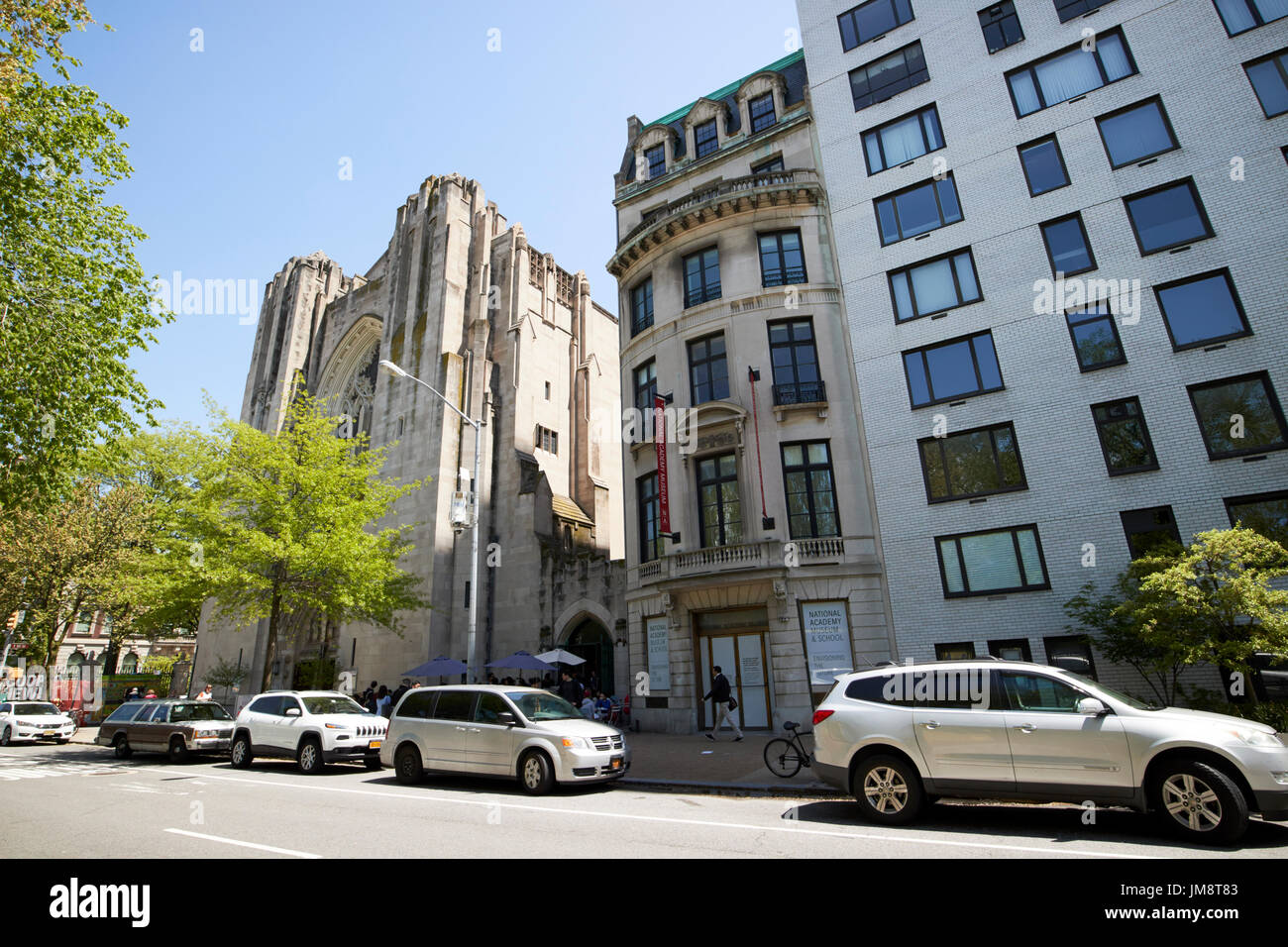 Archer Milton Huntington residence national academy museum et bâtiment de l'école et l'église de l'armée céleste reste New York USA Banque D'Images