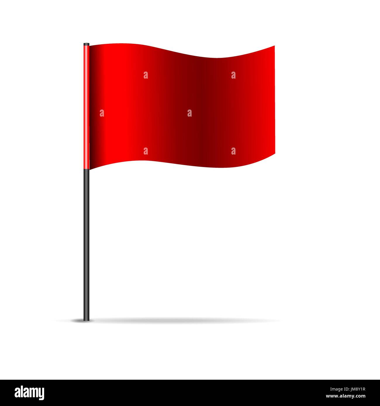 Vector illustration de drapeau triangulaire rouge. Eps 10 Illustration de Vecteur