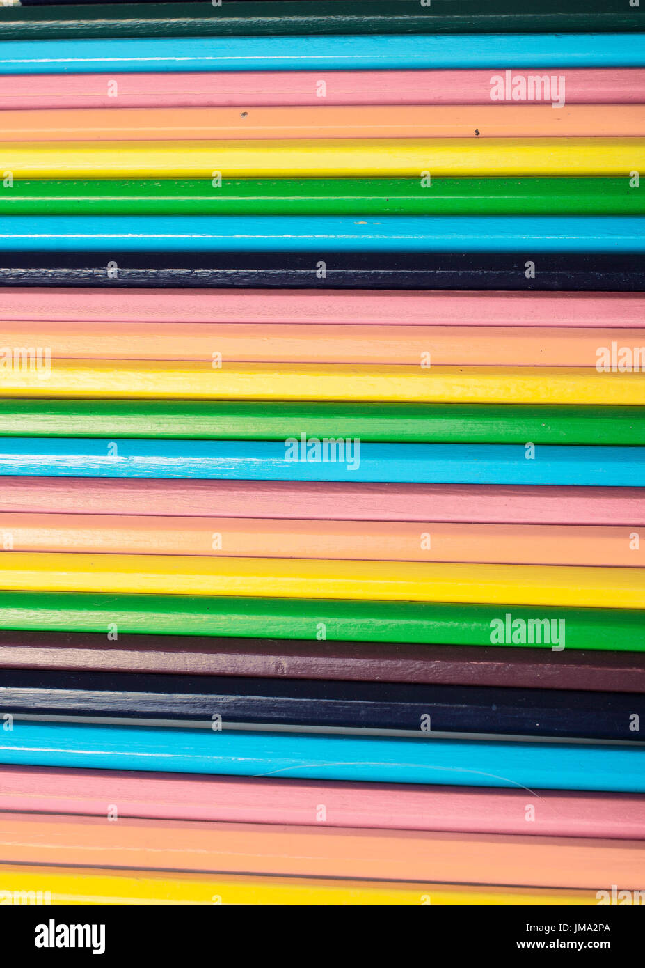 Arrière-plan des crayons. Banque D'Images