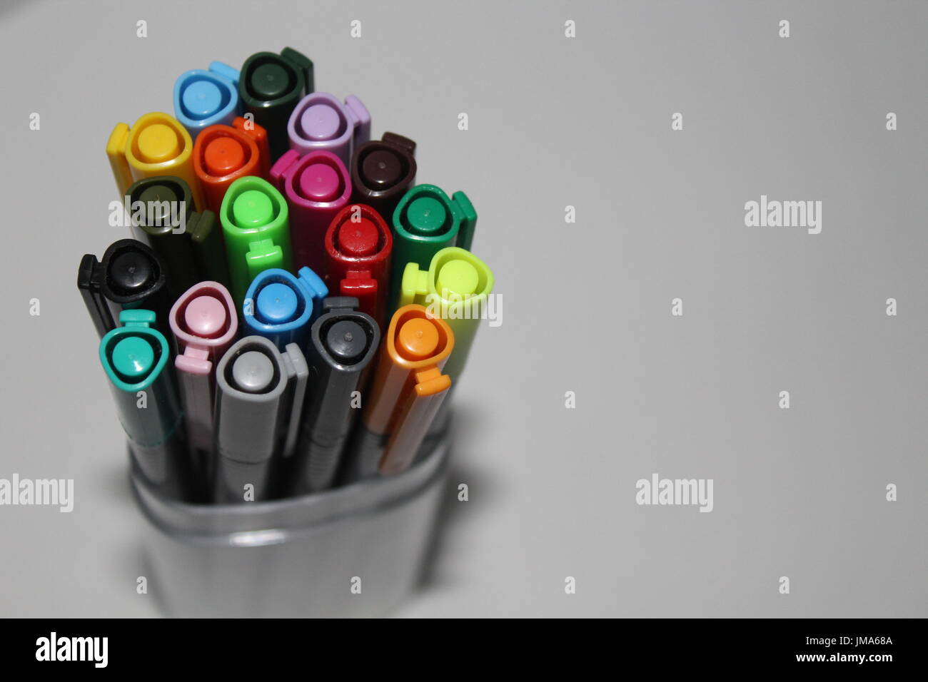 Collection de stylos différents Banque D'Images