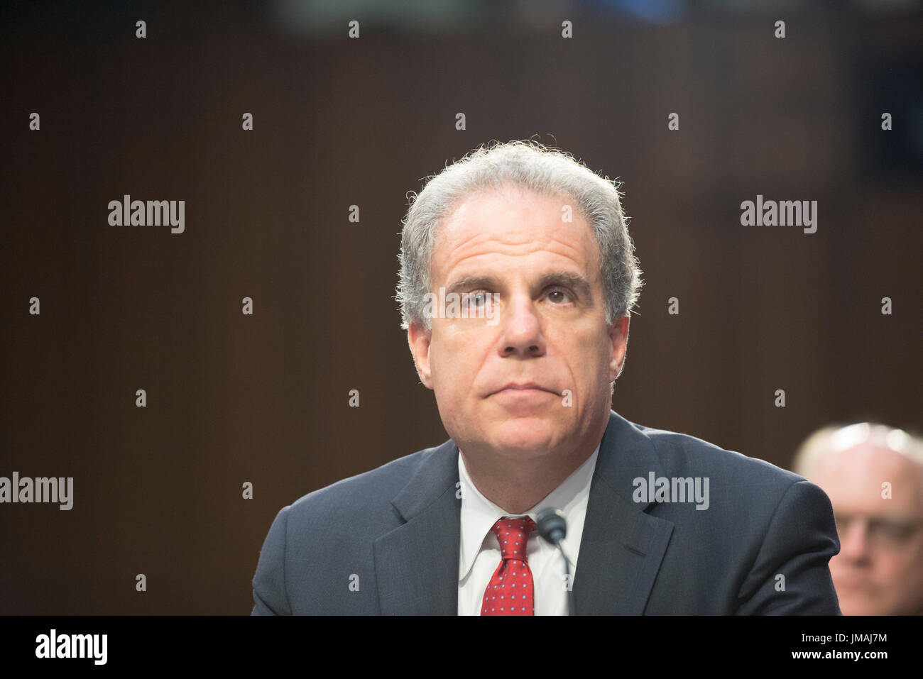WASHINGTON, DC - 26 juillet : le comité du Sénat sur l'appareil judiciaire audience maintenant intitulé : "Surveillance de la Foreign Agents Registration Act et tente d'influencer les élections américaines : les leçons tirées de l'exercice en cours et sur les administrations Inspecteur Général Michael Horowitz. Le 26 juillet 2017. Credit : Patsy Lynch/MediaPunch Banque D'Images