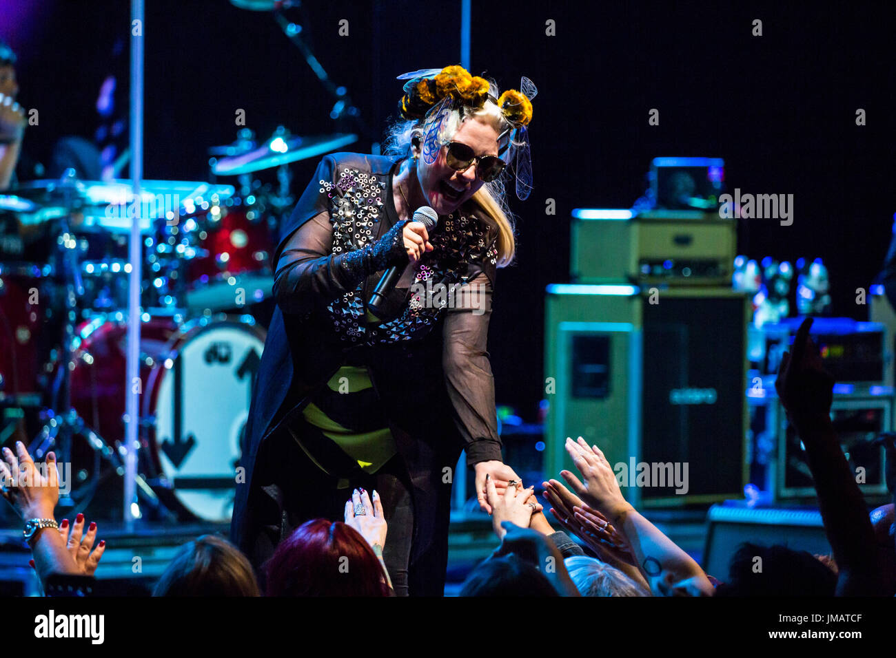 Toronto, Canada. 26 juillet, 2017. Nouvelle Vague icônes Blondie effectuer au Sony Centre de Toronto sur leur rage et l'enlèvement d' à l'appui de leur dernier album 'pollinisateur'. Credit : Bobby Singh/Alamy Live News Banque D'Images