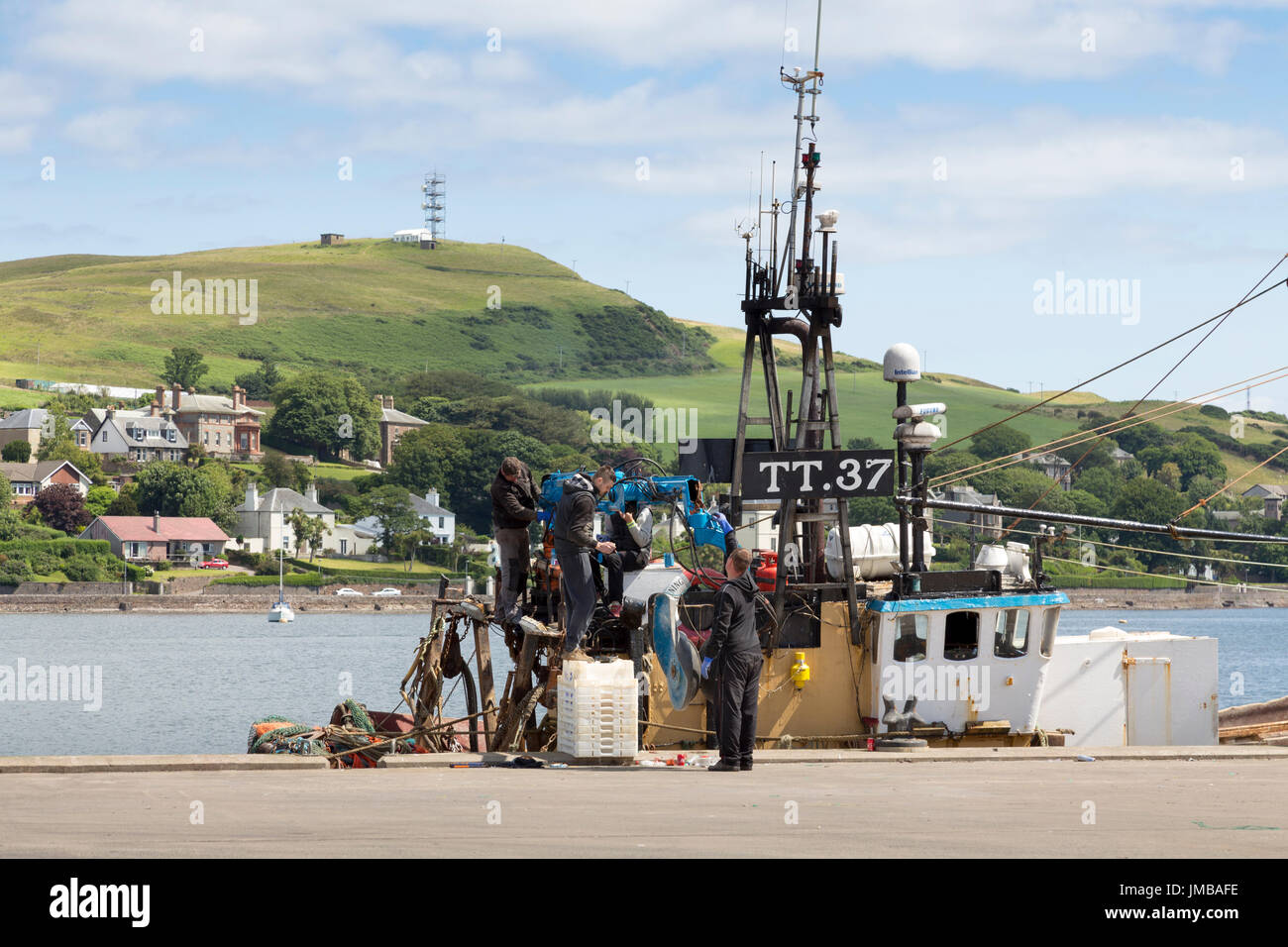 Port de Campbeltown, péninsule de Kintyre, côte ouest de l'Ecosse, Royaume-Uni Banque D'Images