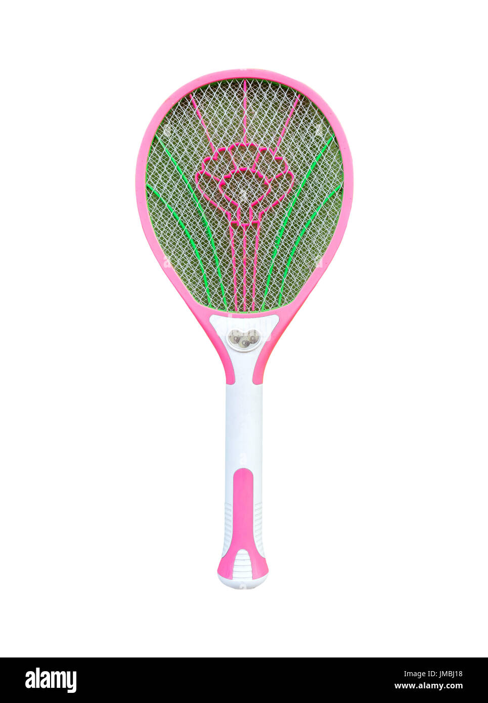 Tapette à moustique de la batterie. Isolé sur fond blanc avec copie espace Banque D'Images