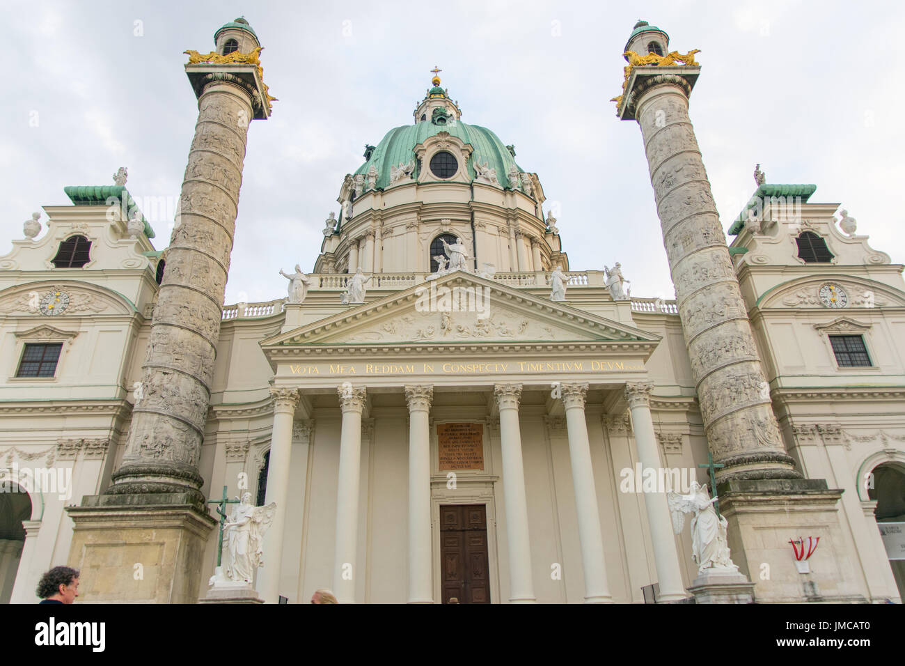 Karlskirche - Vienne, Autriche Banque D'Images