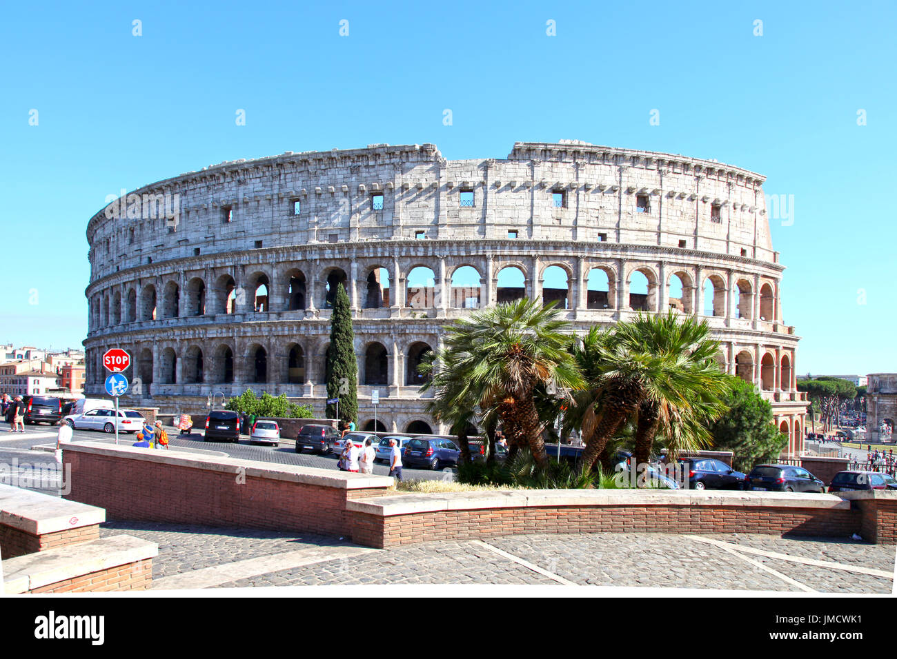 Le Colisée à Rome, Italie Banque D'Images