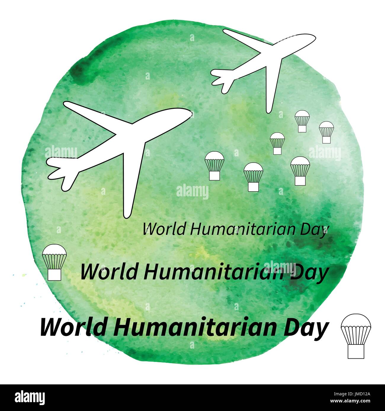 L'illustration la journée mondiale de l'aide humanitaire Illustration de Vecteur