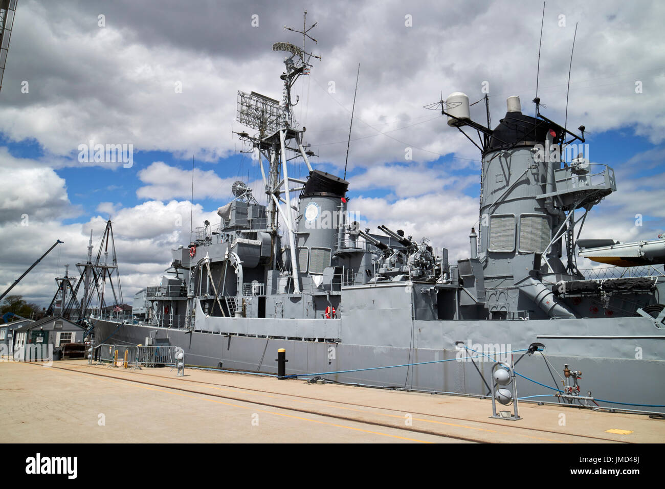 Uss cassin young à Charlestown Navy Yard Boston USA Banque D'Images