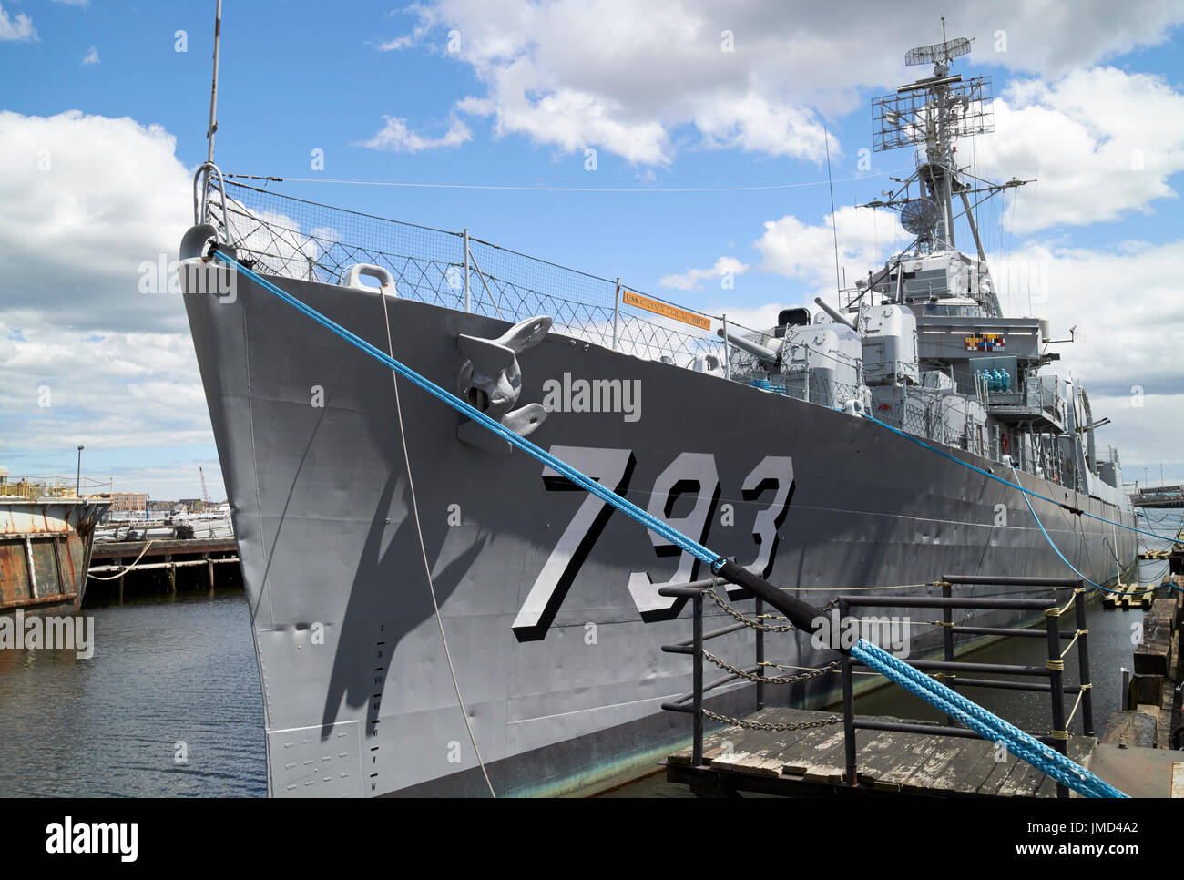 Uss cassin young à Charlestown Navy Yard Boston USA Banque D'Images