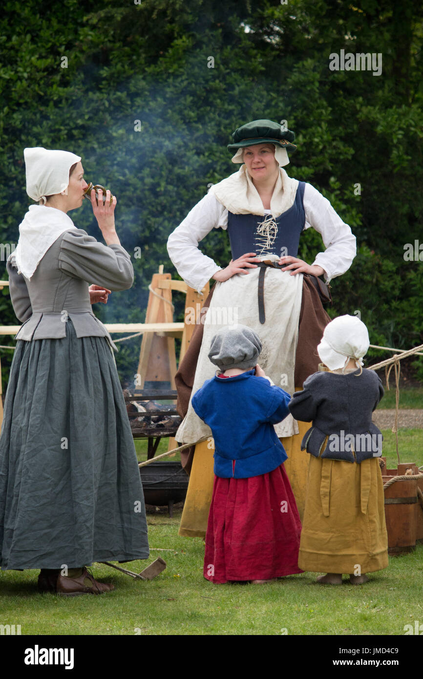 English Civil War re-enactment à Newark on Trent Château Banque D'Images