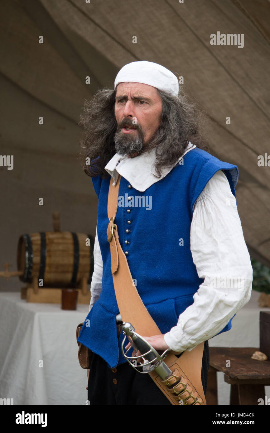 English Civil War re-enactment à Newark on Trent Château Banque D'Images