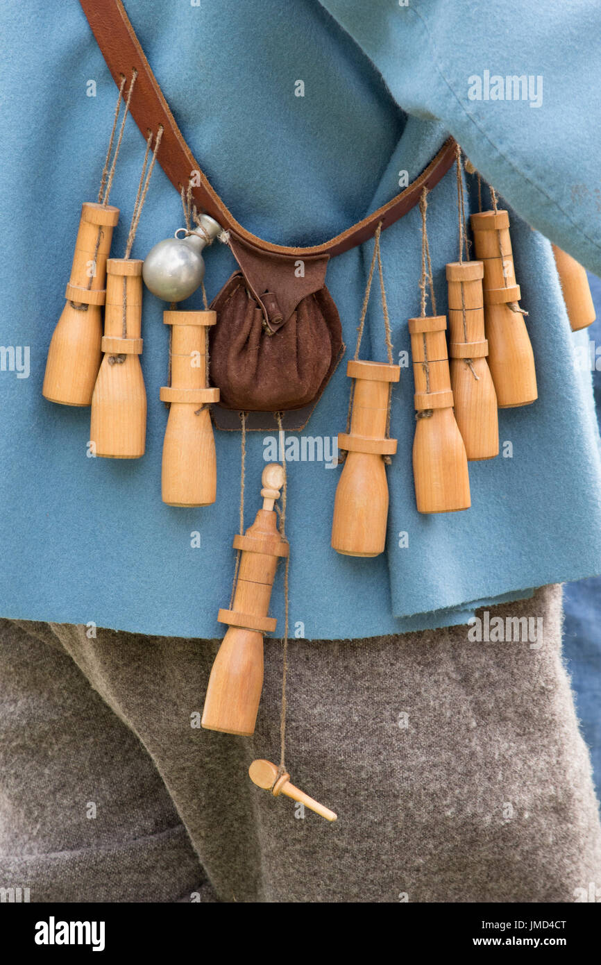 English Civil War re-enactment à Newark on Trent Château Banque D'Images