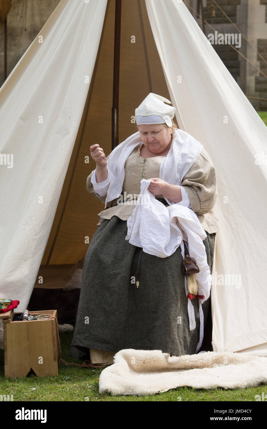 English Civil War re-enactment à Newark on Trent Château Banque D'Images