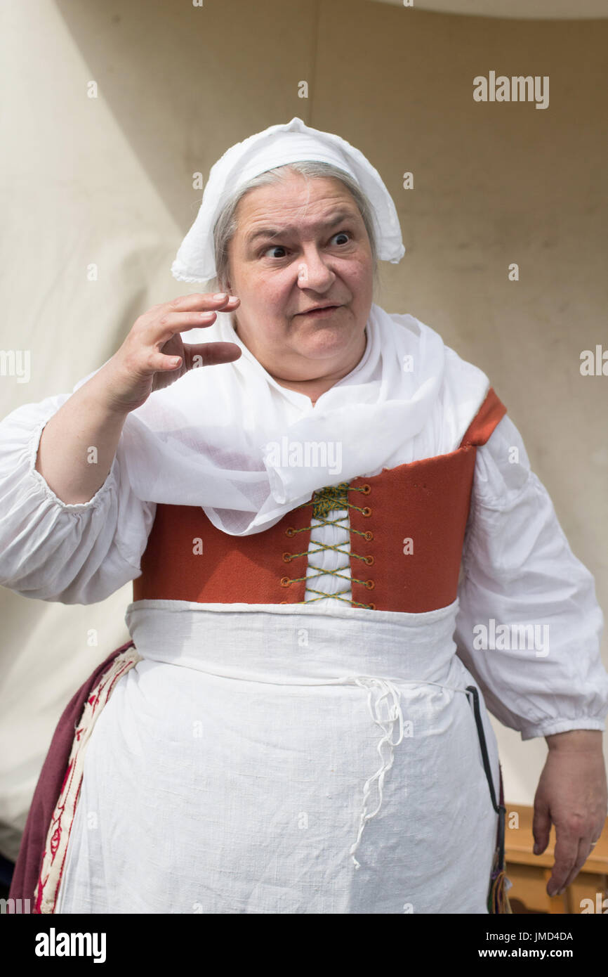 English Civil War re-enactment à Newark on Trent Château Banque D'Images