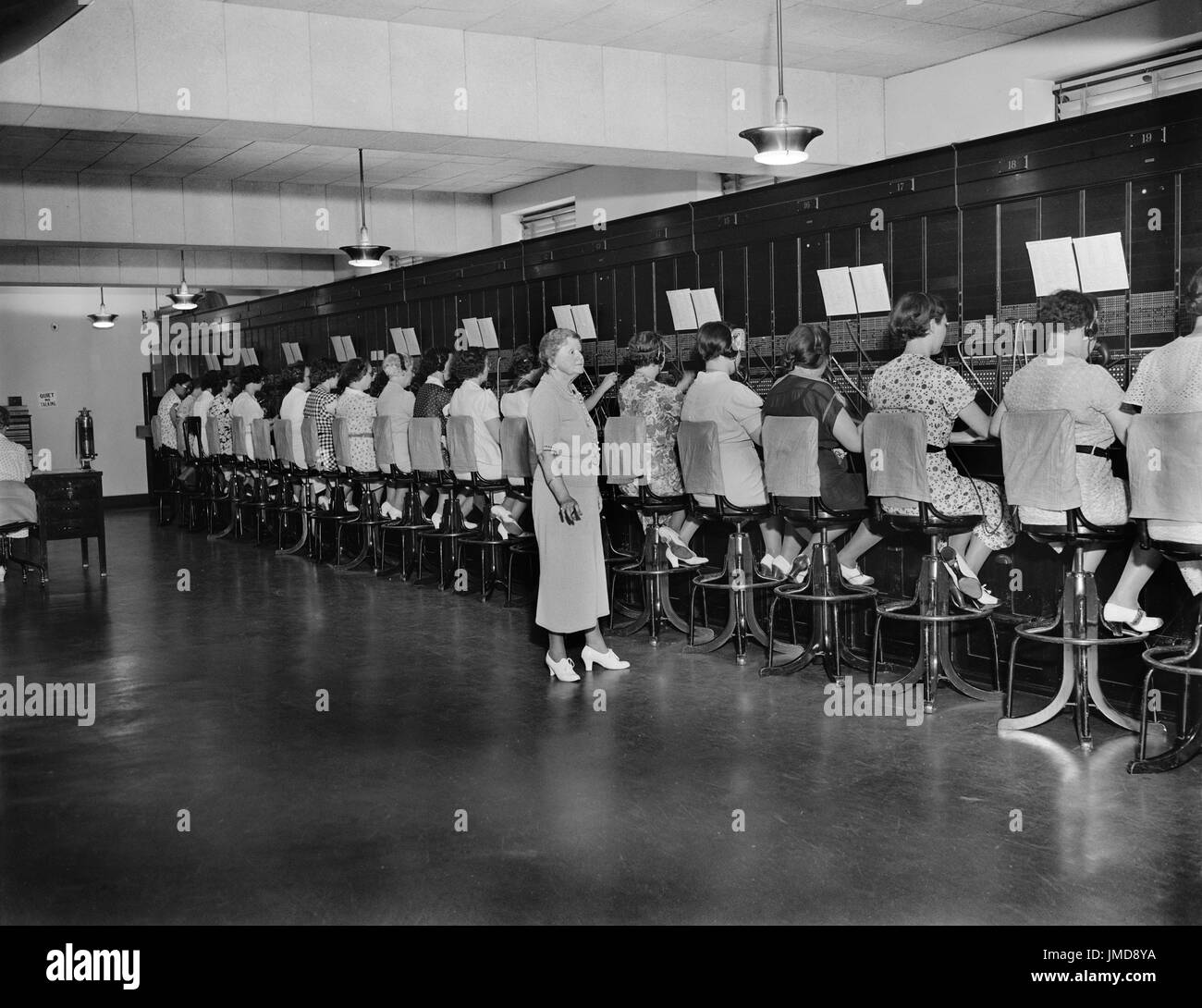 Les standardistes, Capitole, Washington DC, USA, Harris & Ewing, Juillet 1937 Banque D'Images