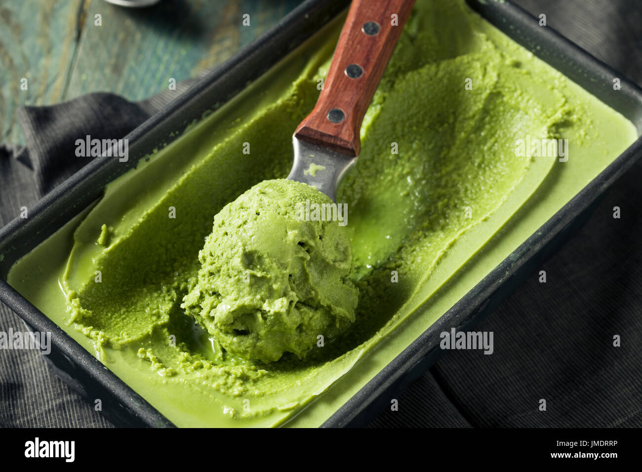 Grean maison Glace Matcha Thé prêt à manger Banque D'Images