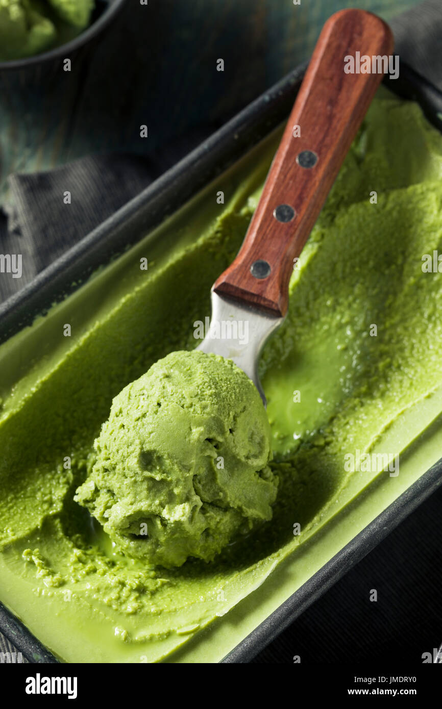 Grean maison Glace Matcha Thé prêt à manger Banque D'Images
