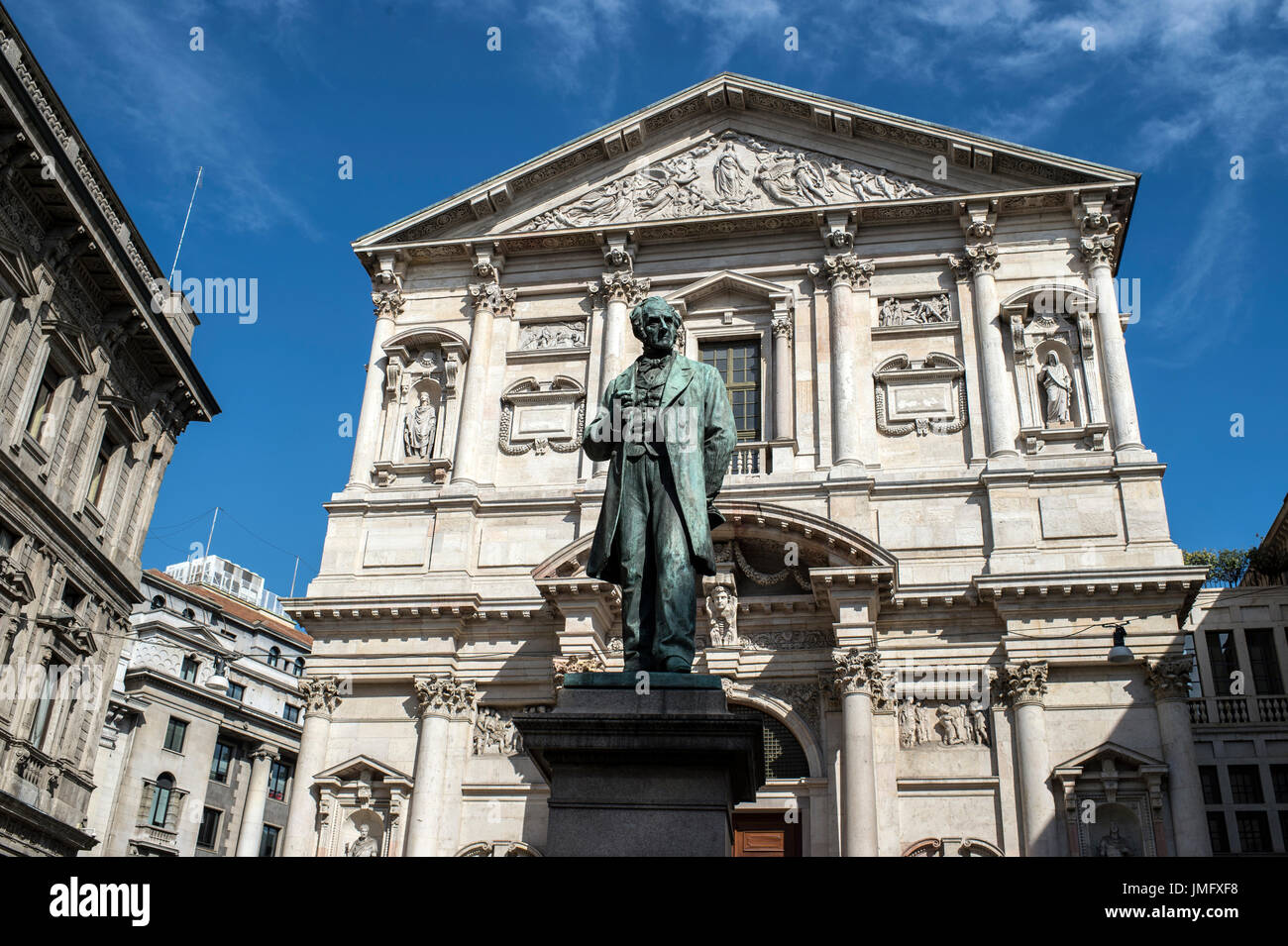 L'Italie, Lombardie, Milan, Piazza San Fedele Banque D'Images
