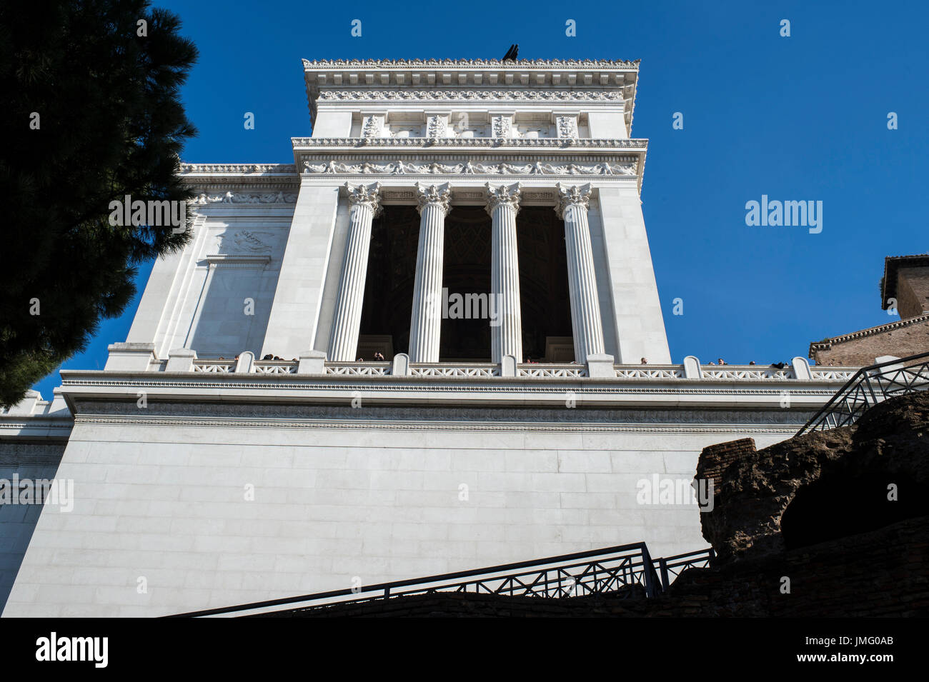 L'ITALIE, Lazio, Rome, détail de monument Vittoriano Banque D'Images