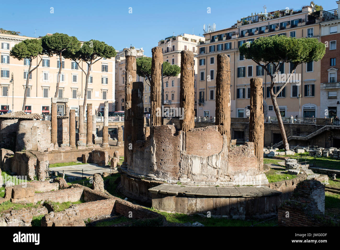 L'ITALIE, Lazio, Rome, Largo di Torre Argentina SQUARE Banque D'Images