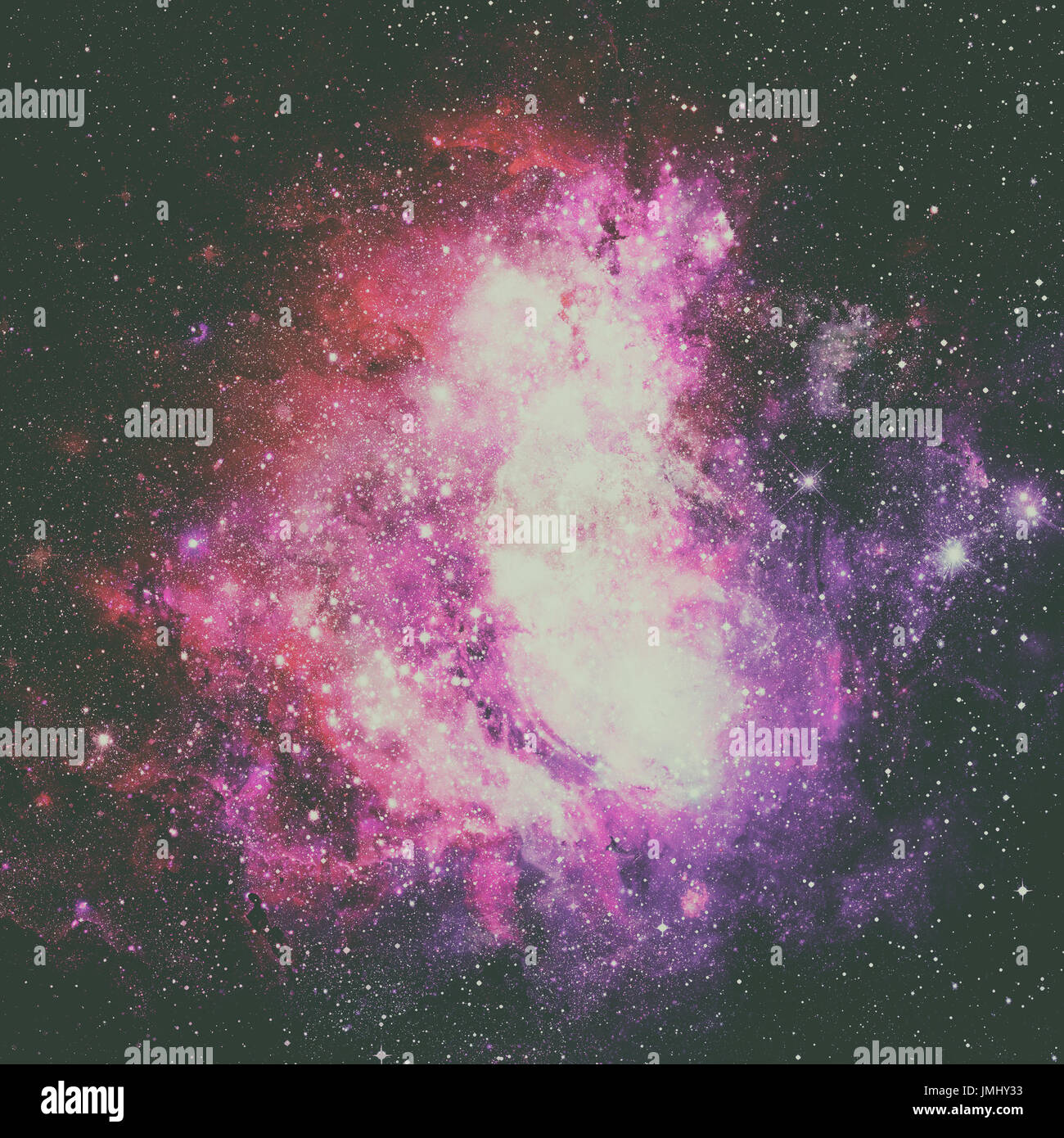 Belle nébuleuse, étoiles et galaxies. Éléments de cette image fournie par la NASA. Banque D'Images