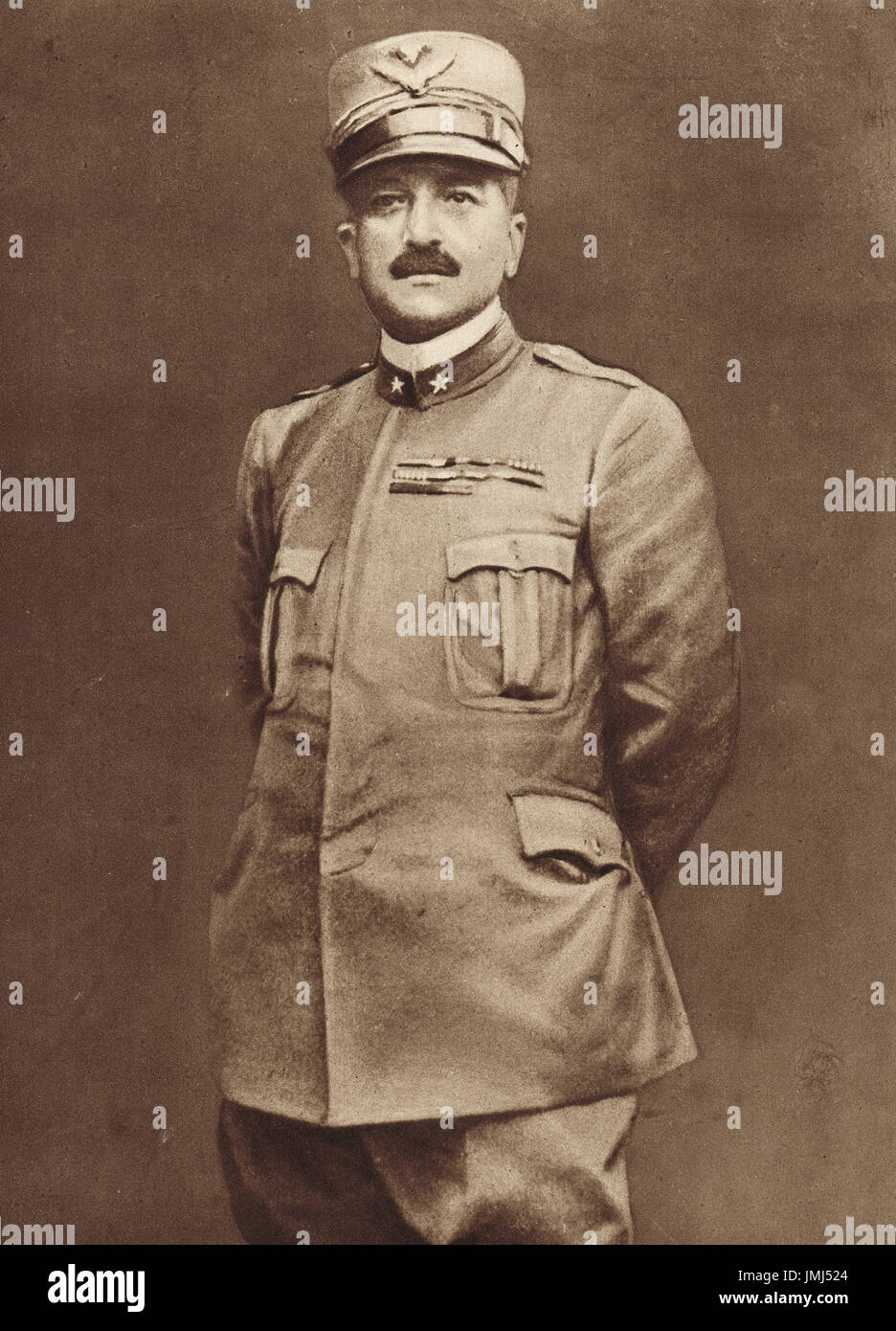 Général Armando Diaz, Chef d'état-major général, Italie, novembre 1917 Banque D'Images
