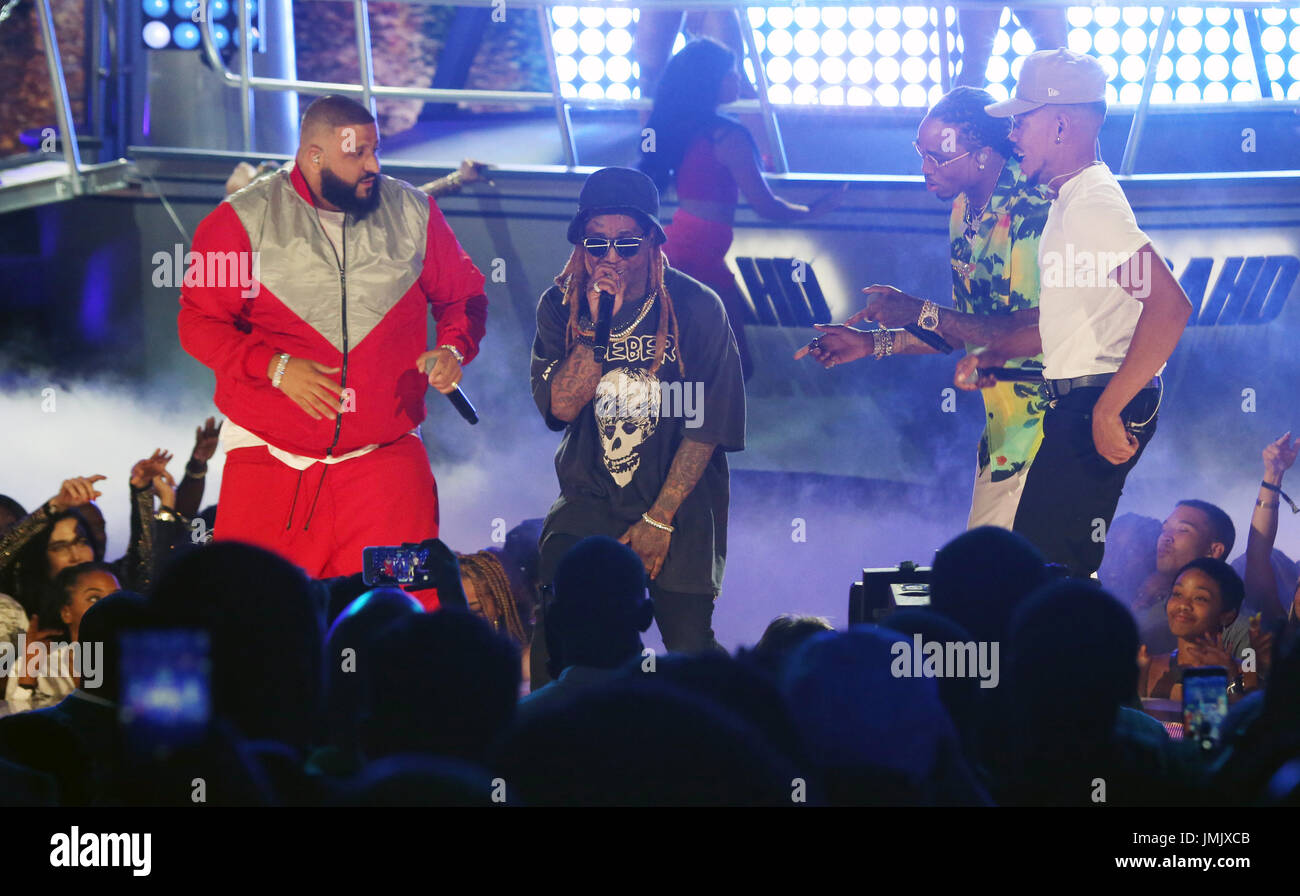 BET Awards 2017_Show comprend : DJ Khaled, Lil Wayne, Chance le rappeur, Quavo Où : Los Angeles, California, United States Quand : 25 Juin 2017 Crédit : FayesVision/WENN.com Banque D'Images