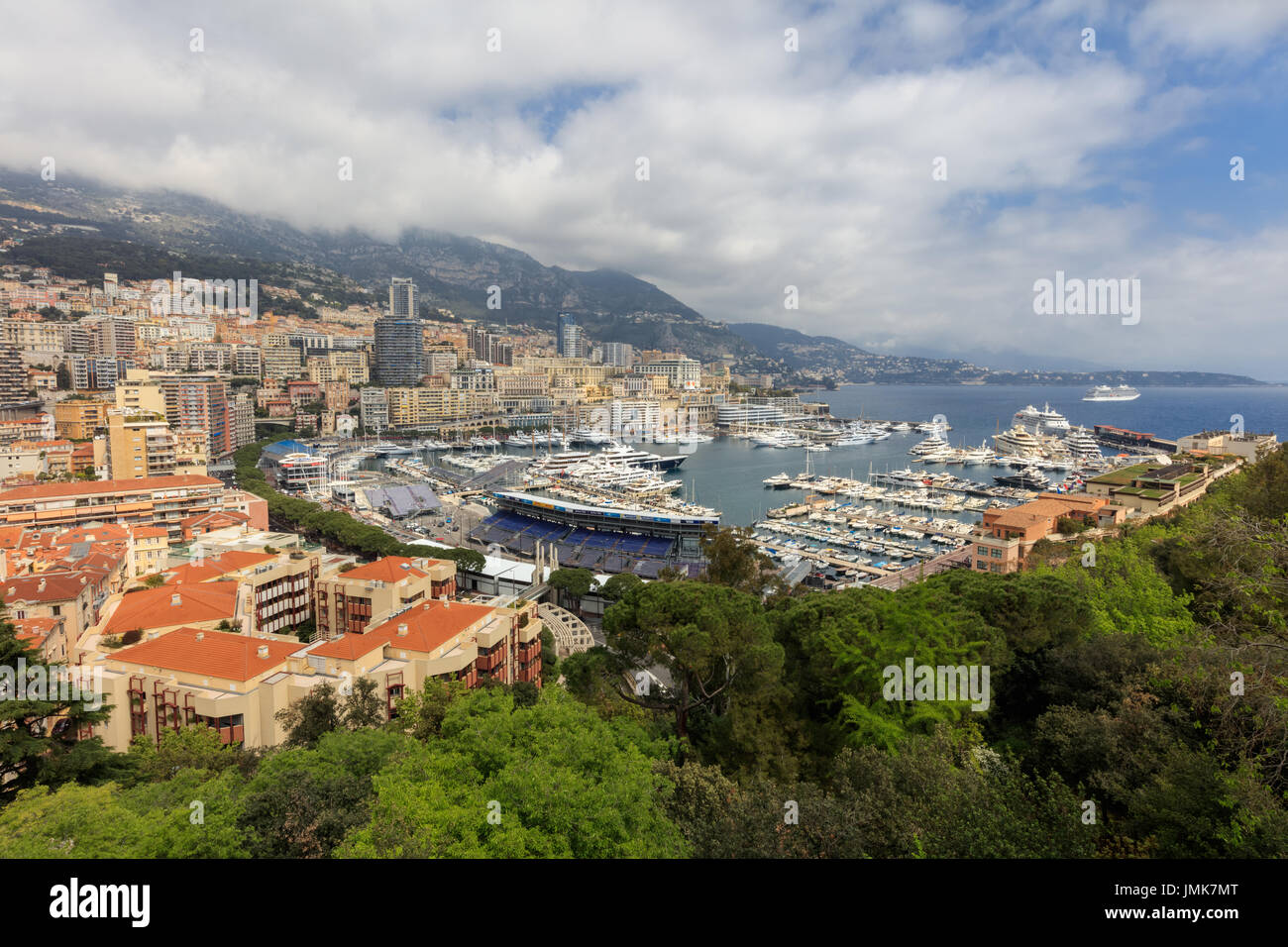 Monaco, Monte Carlo. Monaco est le deuxième plus petit et le pays le plus peuplé au monde. Banque D'Images