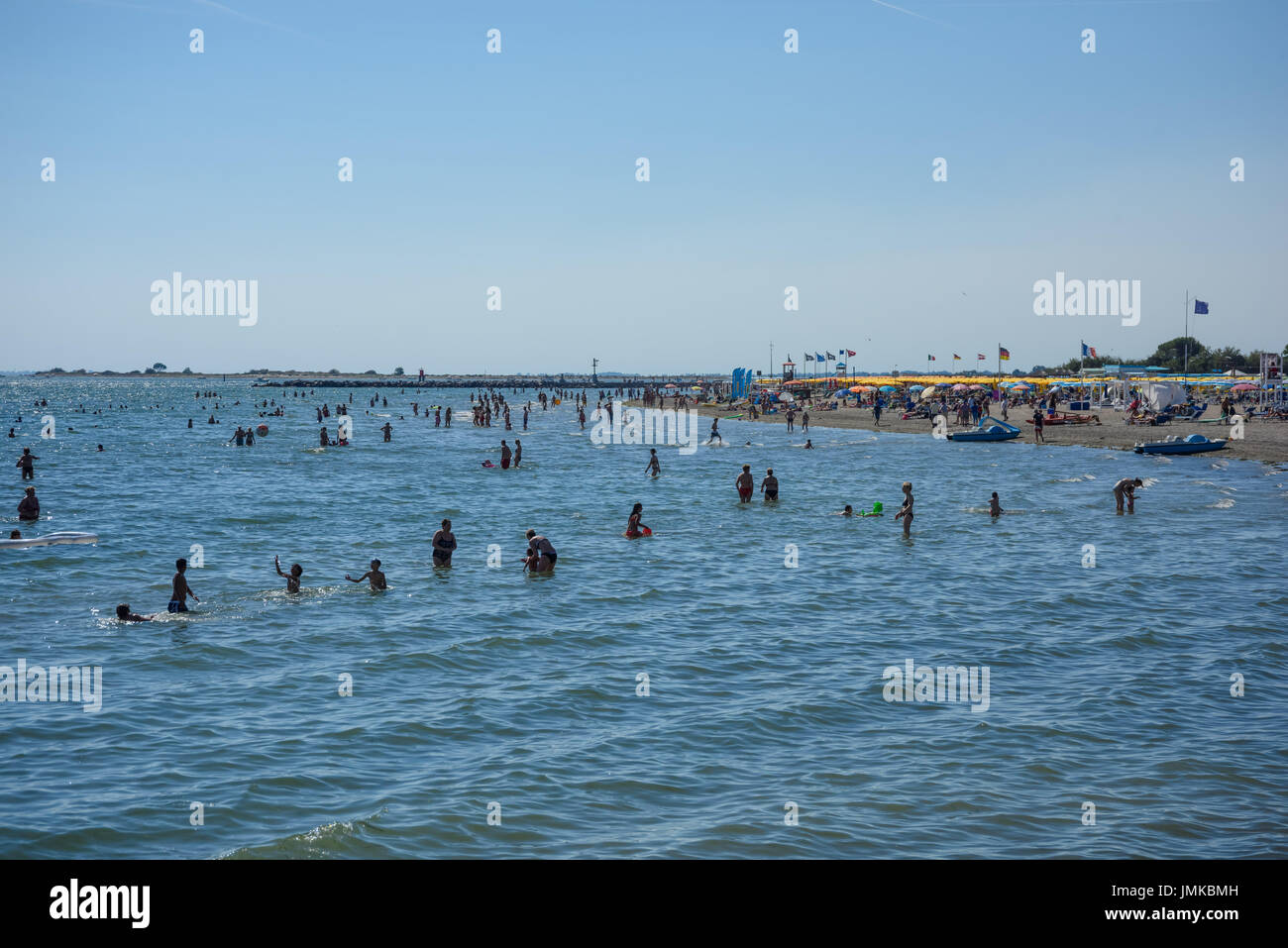 Grado, Strand Spiaggia Libera - Grado, Grado, Strand plage Spiaggia Libera Banque D'Images