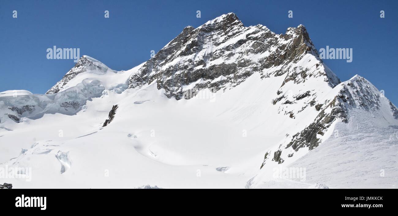 Belle Neige - Alpes suisses Jungfrau Banque D'Images