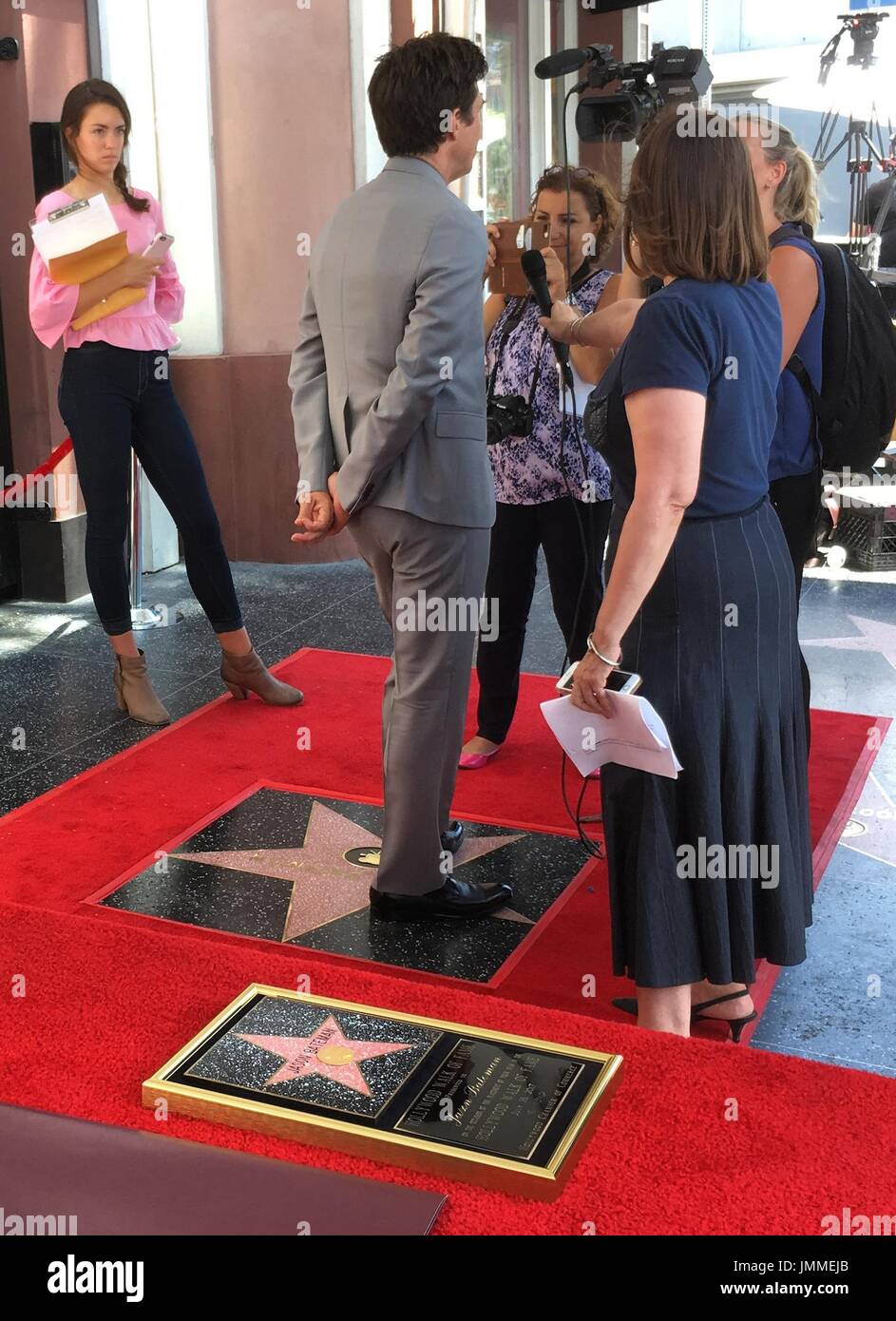 Hollywood, Californie, USA. 26 juillet, 2017. J15914CHW.Jason Bateman honoré avec étoile sur le Hollywood Walk of Fame de Hollywood Boulevard .6533 devant les appartements d'Hudson, Hollywood, Californie, USA.26/07/2017.JASON BATEMAN . © H.Clinton Wallace/Photomundo/ International Inc Photos Credit : Clinton Wallace/Globe Photos/ZUMA/Alamy Fil Live News Banque D'Images