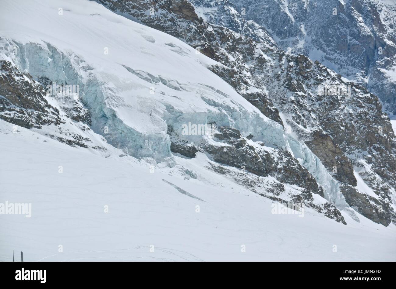 Belle Neige Alpes Suisses Banque D'Images