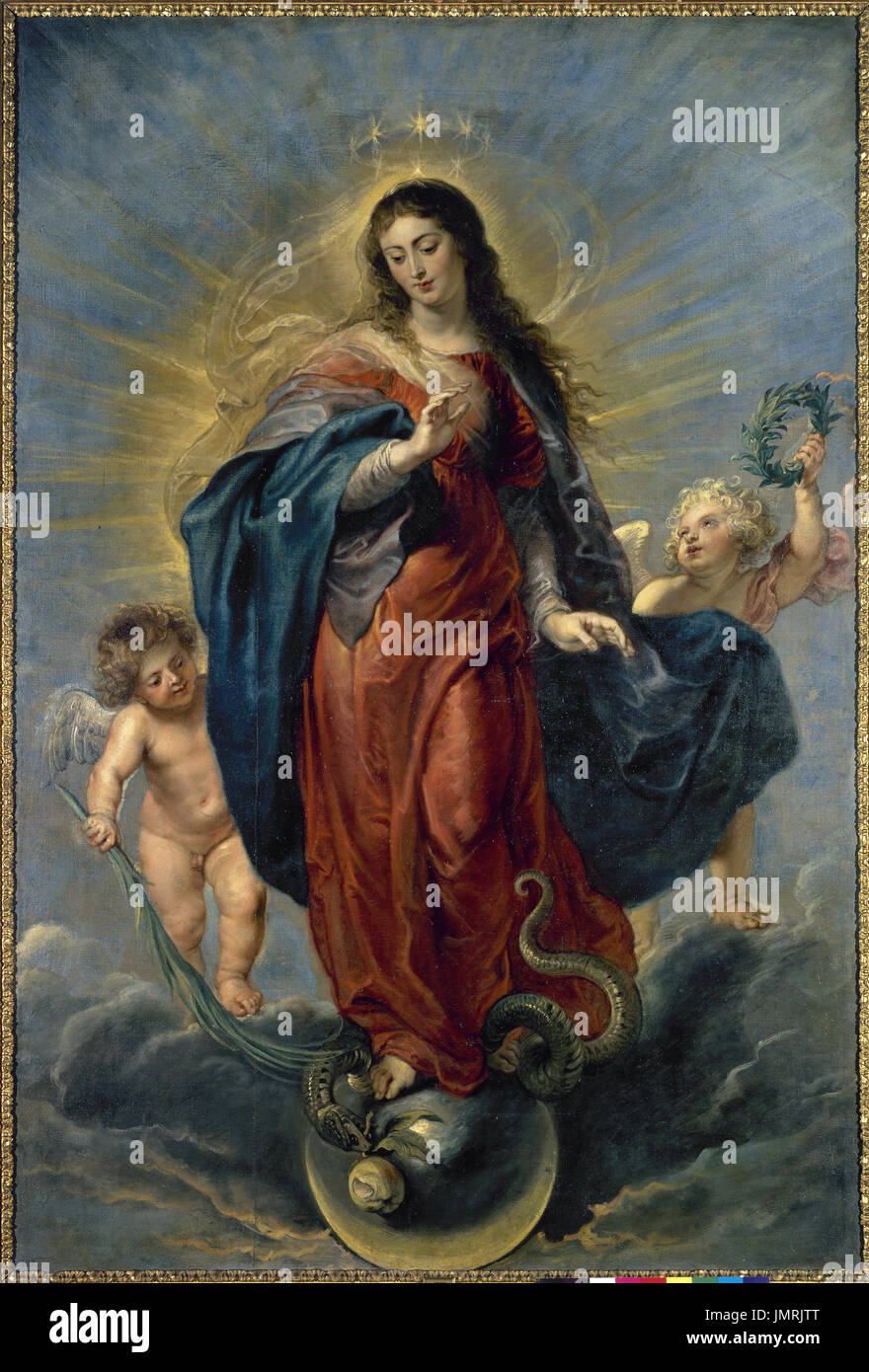 Peter Paul Rubens (1628-1629). Peintre flamand. L'Immaculée Conception, 1628-1629. Musée du Prado. Madrid. L'Espagne. Banque D'Images