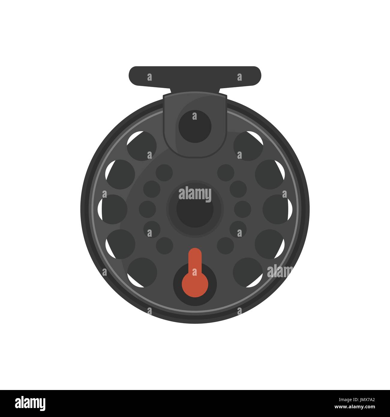 Vector illustration de bobine de pêche Illustration de Vecteur