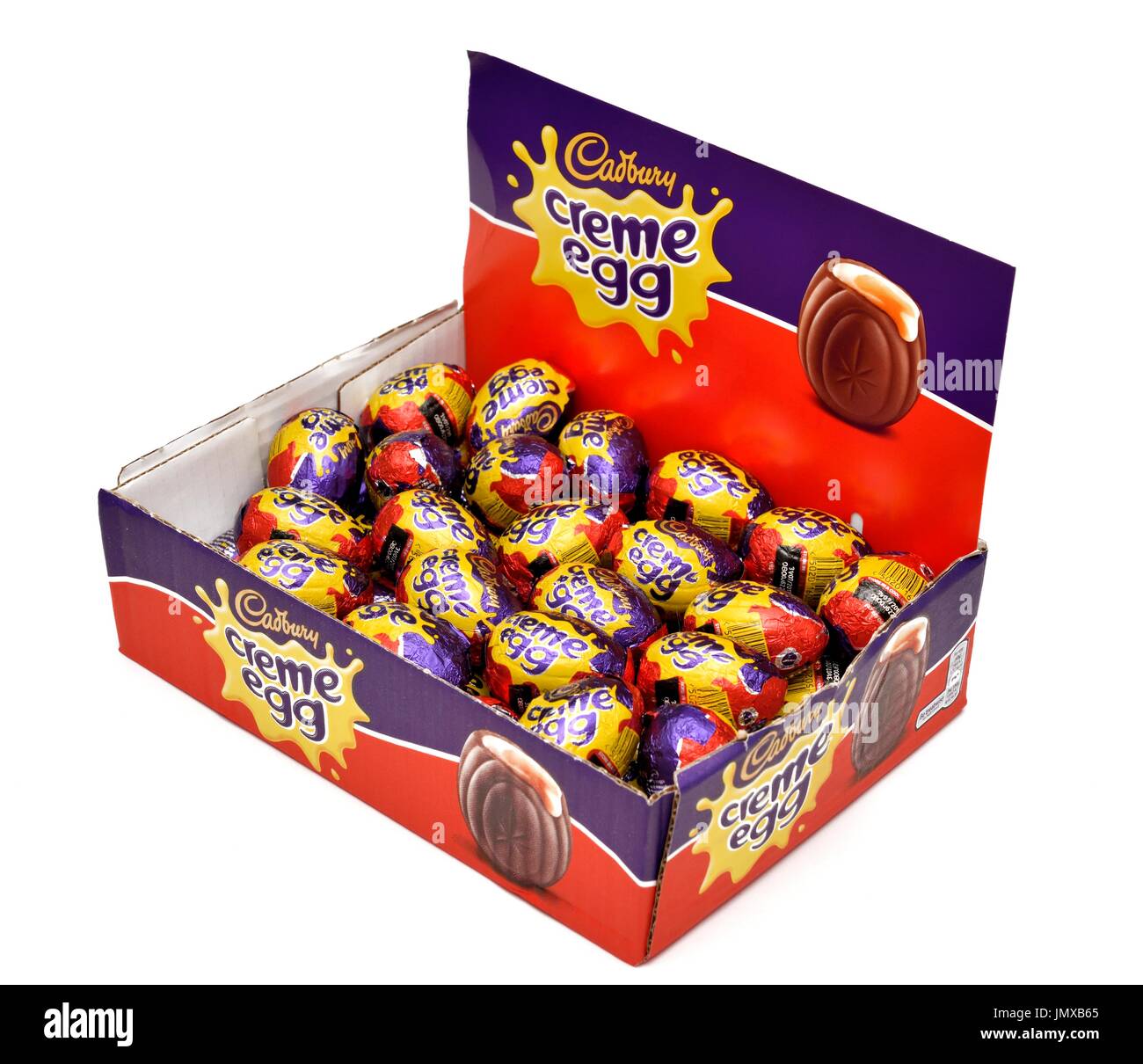 Cadburys oeufs crème boîte de détail pack Banque D'Images