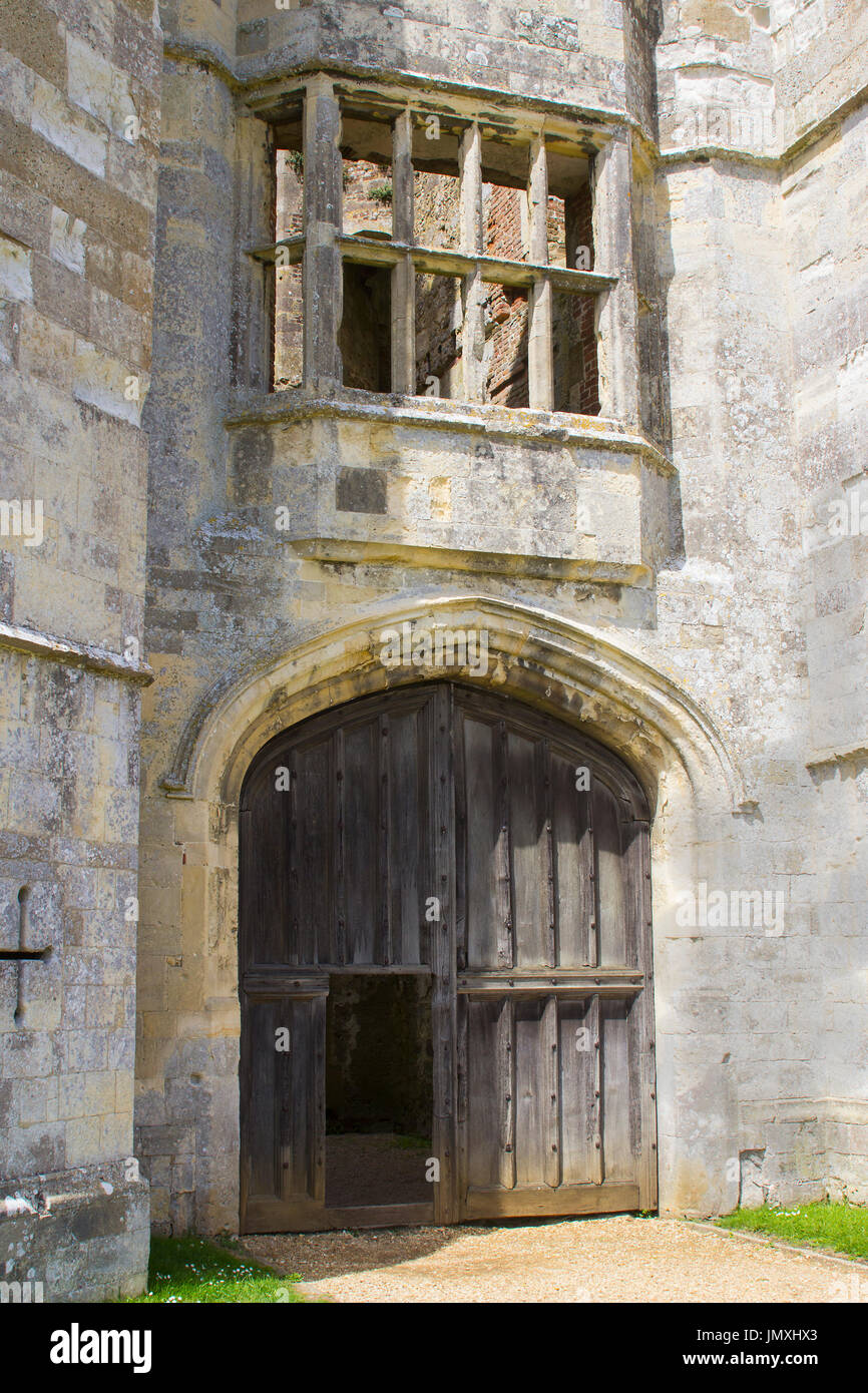 Une partie de l'ancien 13e siècle ruines de l'abbaye Titchfield Tudor, Titchfield à Fareham Hampshire dans la nouvelle forêt dans le sud de l'Angleterre Banque D'Images