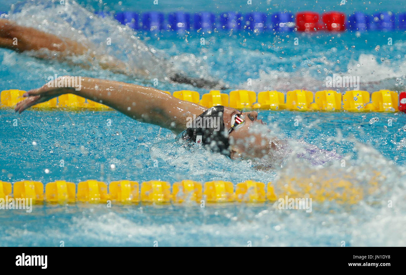 Budapest. 28 juillet 2017, la Hongrie. 28 juillet, 2017. 17e Championnats du monde FINA 2017, American Kathleen Baker dans sa demi-finale 200m Retour à l'Arène Duna à Budapest, le Crédit : Laurent Locevaphotos Lairys/agence/Alamy Live News Banque D'Images