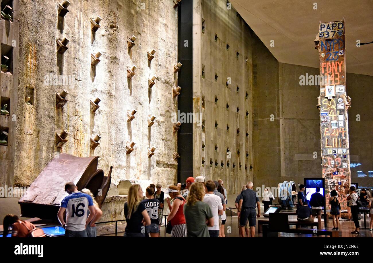 Usa ny new york ville Manhattan le 11 septembre national memorial & Museum Banque D'Images