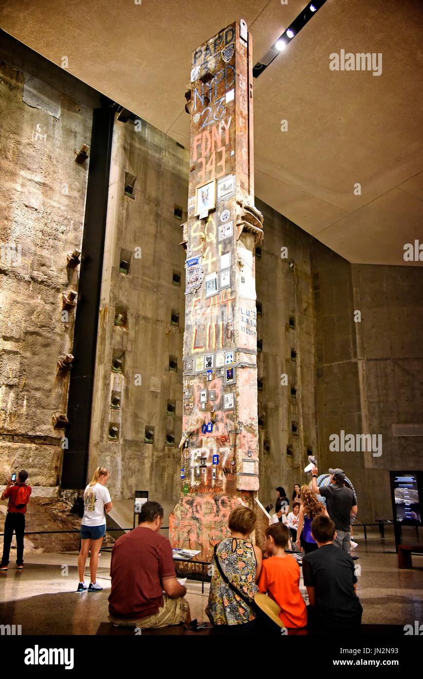 Usa ny new york ville Manhattan le 11 septembre national memorial & Museum Banque D'Images
