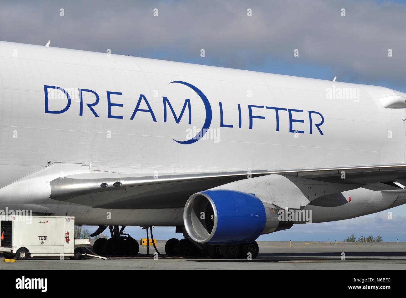 Boeing 747-400 lcf dreamlifter Banque D'Images