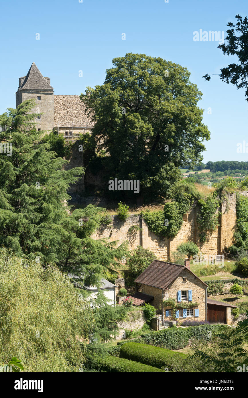 Le Château de Salignac, Salignac, département de la Dordogne, France, Europe Banque D'Images