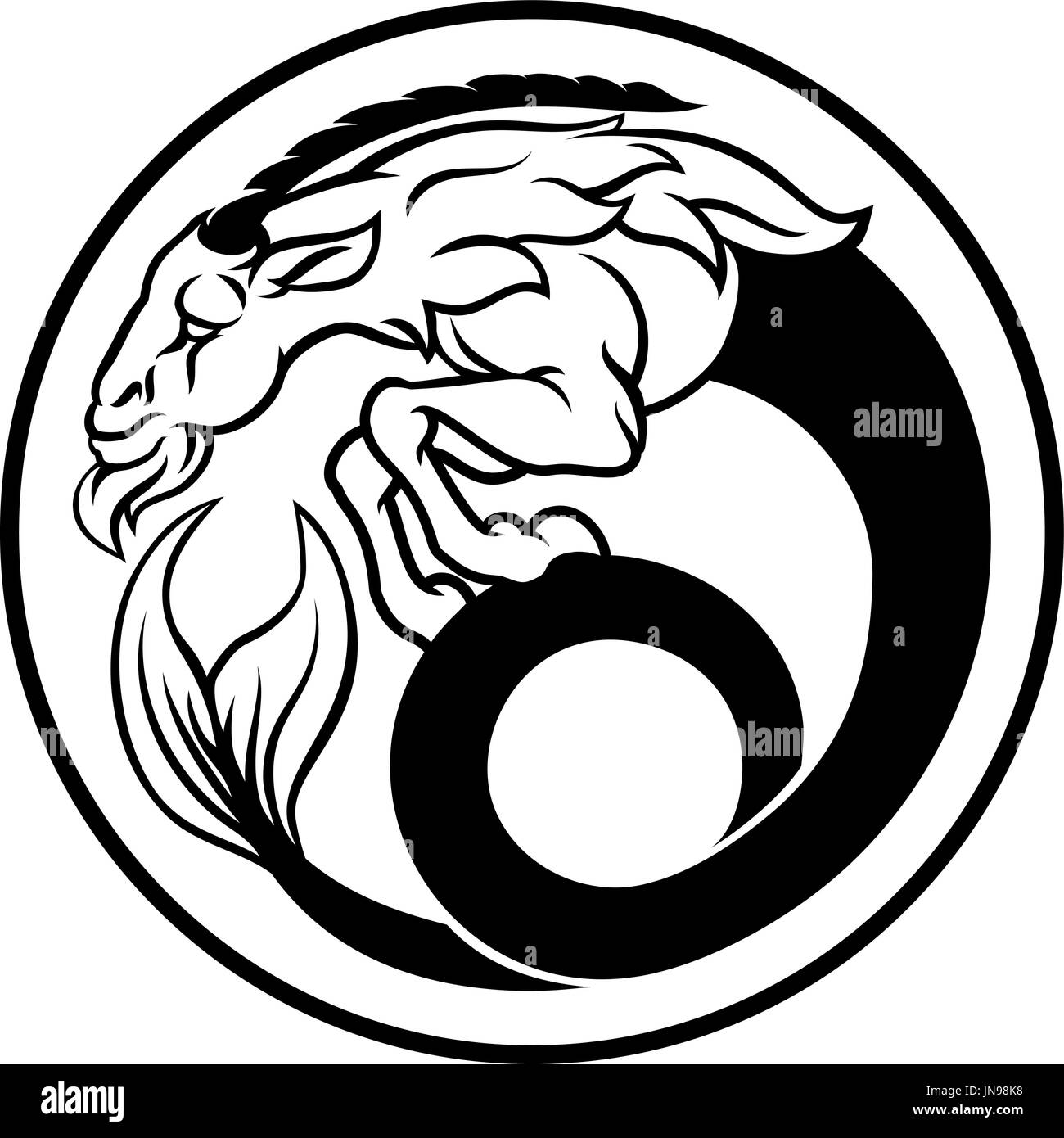 Horoscope Lion signe du Zodiaque Illustration de Vecteur