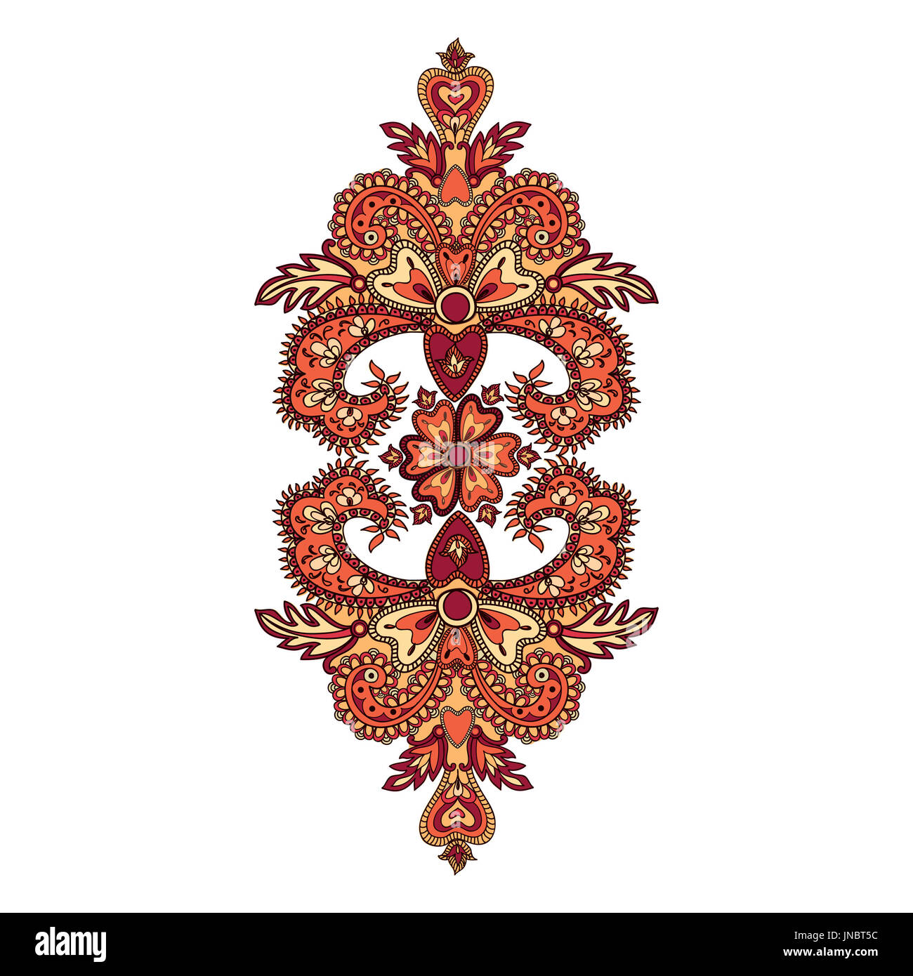 Ornement oriental arabe fond ethnique mandala amulet Abstract floral motif géométrique cercle géométrique pour l'élément, Kaléidoscope, medall de vacances Banque D'Images