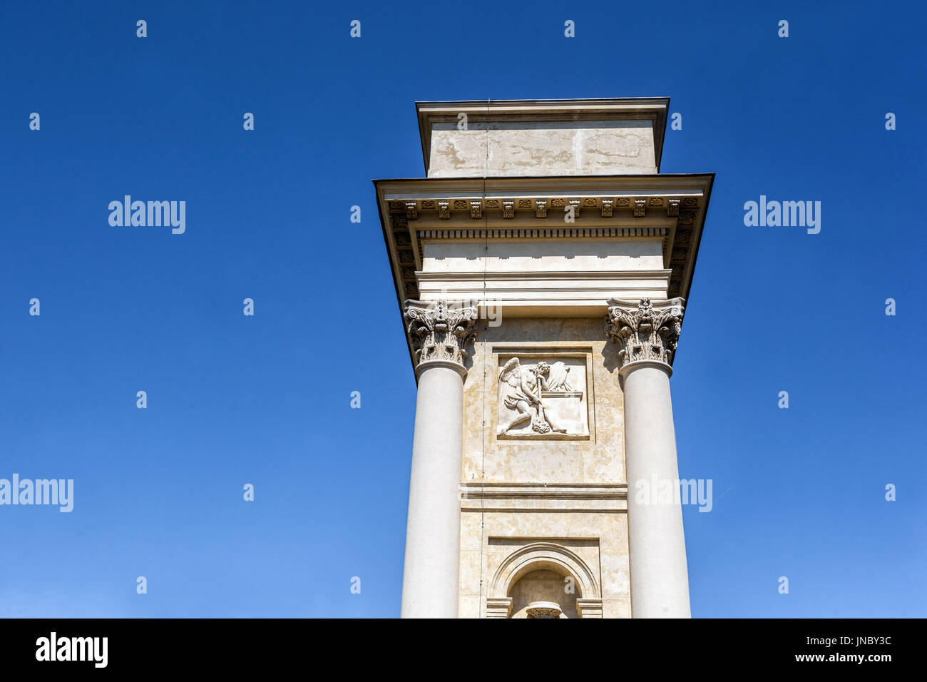 Valtice, Colonnade, maison d'été, l'UNESCO , Patrimoine de l'endroit, Moravie, République Tchèque, Europe Banque D'Images